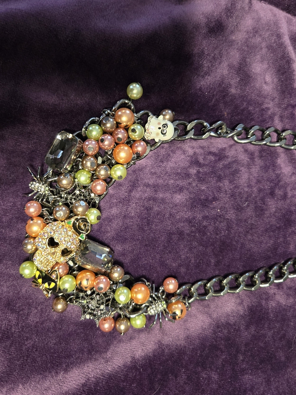 Multicolor Pearl & Crystal Statement Necklace - Betsey Johnson